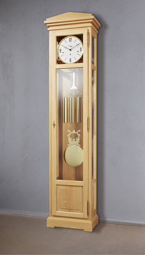 German Grandfather Clock "Bremen", solid oak