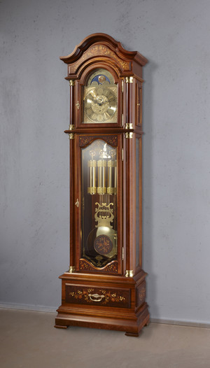 german grandfather clock solid nut tree