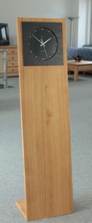 Modern German Grandfather Clock, solid oak