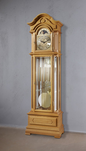 German Grandfather Clock "Köln", solid oak