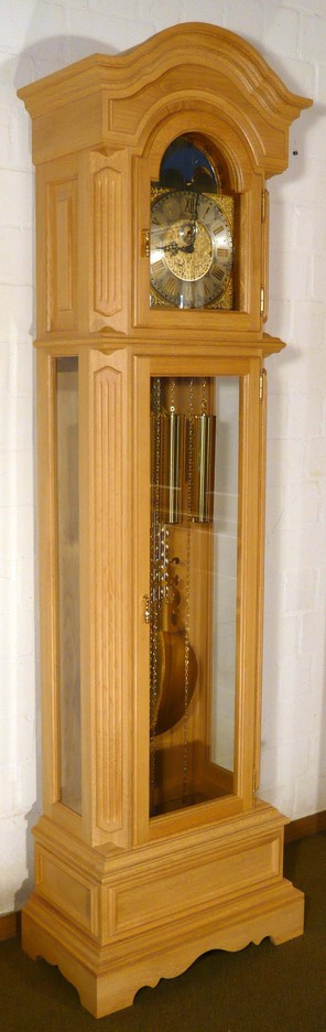 German Grandfather Clock Tecklenburg, solid oak