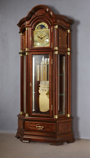 german grandfather clock solid nut tree
